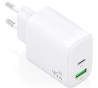Aisens cargador gan 45w, 1xusb-c pd3.0 qc4.0, 1xusb-a qc3.0, blanco