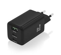 CARGADOR AISENS GAN 65W 2XUSB-C PD3.0 QC4.0 1XUSB-A QC3.0 NEGRO