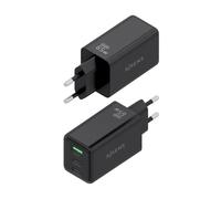 AISENS - Cargador GaN 65W, 2xUSB-C PD3.0 QC4.0, 1xUSB-A QC3.0, Negro - ASCH-65W3P073-BK