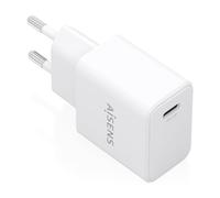 AISENS Cargador GAN USB-C PD3.0 1 x USB-C 20 W, Blanco