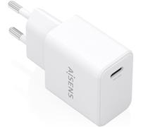 Aisens cargador gan usb-c pd3.0 1xusb-c 20w, blanco