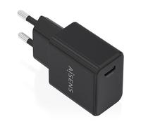 AISENS Cargador GaN USB-C PD3.0 1xUSB-C 20W, Negro