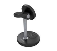 AISENS - Cargador Inalambrico USB-C 4 en 1 De 15W Para Movil, Apple Watch, Auriculares Con Estuche De Carga, - ASCH-15W3WC066-BK