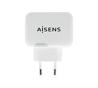 AISENS CARGADOR USB 17W 5V 3.4A 2xUSB CON CONTROL AI BLANCO