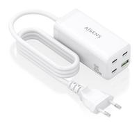 Cargador de Sobremesa AISENS ASCH-100W4P053-W GaN 100W 3xUSB-C PD/QC PPS 1xUSB-A QC3.0 Blanco