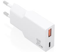 Cargador Aisens Ultra Delgado GaN 20W USB-C PD3.0 QC4.0 USB-A QC3.0