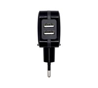 Cargador 2x USB 5V/3.4A 17W AI (Negro) - AISENS