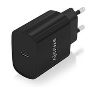 AISENS - Cargador USB-C PD3.0 1 Puerto 1xUSB-C 20W, Negro