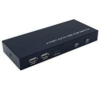 Aisens A111-0400 Conmutador KVM HDMI 2 PC con 1 solo Teclado | Switch HDMI para Ordenadores