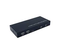 Aisens Conmutador Kvm Hdmi 4K 60Hz Usb 1U-2Pc Con Fuente Alimentación. Negro