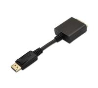 Aisens Conversor DisplayPort a DVI Single Link DP macho - DVI hembra 15 cm Negro