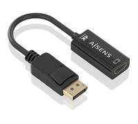 AISENS Conversor DisplayPort a HDMI 4K 60Hz DP M HDMI M Negro 15cm
