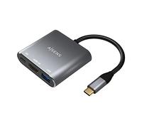Conversor USB-C Macho 3en1 a HDMI Hembra / USB-C Hembra / USB A 3.0 Hembra (15 cm) - AISENS