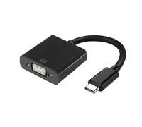 AISENS - A109-0347 conversor USB-C a VGA, USB-C Macho a hdb15 Hembra, Negro, 15cm