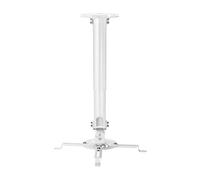 AISENS - CP04TSRE-133 - Soporte Universal Eco Giratorio, INCLINABLE Y Extensible DE Techo para PROYECTOR 13.5KG, Blanco