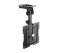 AISENS CT43S-187 Soporte de Techo Giratorio Plegable para Monitor/TV, Negro
