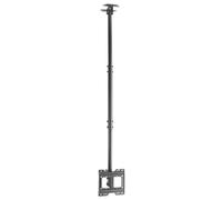 AISENS - CT43TSE-053 -Soporte DE Techo Eco Giratorio, INCLINABLE Y Extensible para Monitor/TV 50KG DE 23-42, Negro