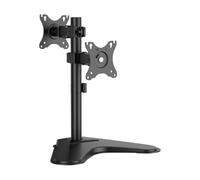 AISENS - DT32TR-409 - Soporte DE Mesa Eco INCLINABLE Y ROTABLE para 2 MONITORES/POS 8KG DE 17-32, Negro