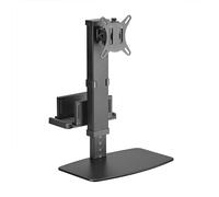 AISENS - DT32TSR-165 - Soporte de Mesa Eco Giratorio E Inclinable para Monitor/TV y Mini Pc 8Kg de 17-32, Negro
