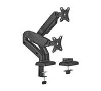 Aisens DT32TSR-221 Black | hasta 9kg por brazo | contrapeso giratorio e inclinable | Soporte Profesional para 2 monitores