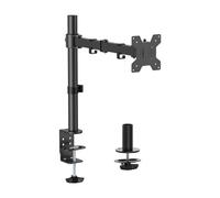 AISENS Soporte de mesa eco giratorio e inclinable para monitor TV 10kg 3 Pivotes 1 Brazos de 17 32 Negro