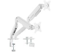 AISENS - DT32TSR-437 - Soporte DE Mesa Eco CONTRAPESO Giratorio E INCLINABLE para Monitor/TV 9KG (3 PIVOTES, 1 Brazo) DE 17-32, Blanco