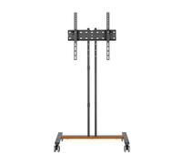 AISENS - FT55TE-213 - Soporte De Suelo Eco con Rueda para Monitor/TV 35Kg De 32-55, Negro