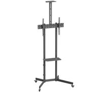 Soporte de Suelo AISENS WT70TSR-R Ruedas, Inclinación, VESA 600x400, hasta 45kg, Negro