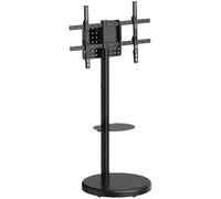Soporte TV AISENS con ruedas, para 37-86", acero, ajuste vertical y bandeja DVD