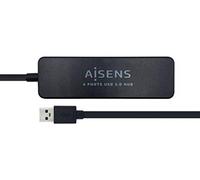Aisens Hub USB 3.0 A106-0399 - 4 puertos Tipo A, 30 cm, negro