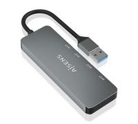 AISENS - Hub USB 3.2 Gen2 10G USB-A, USB-A/M-2xUSB-C/H-2xUSB-A/H, Gris, 15cm