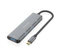 Hub AISENS 4 puertos 10Gbps USB 3.2 Gen2 modelo A109-0764 Gris ultra compacto