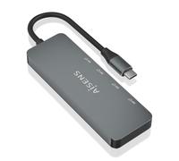 AISENS - Hub USB 3.2 Gen2 10G USB-C, USB-C/M-2xUSB-C/H-2xUSB-A/H, Gris, 15cm