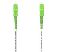 AISENS Latiguillo Fibra Óptica G657A2 SC/APC-SC/APC 9/125µm 1m Blanco