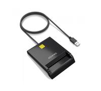 AISENS - ASCR-SN06-BK - Lector De Tarjeta Inteligente Dni, Negro