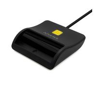 AISENS Lector De Tarjeta Inteligente DNI, USB-C, Negro