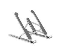 AISENS LPS1M-099 Soporte DE SOBREMESA Ajustable para PORTATIL/Tablet, Plata