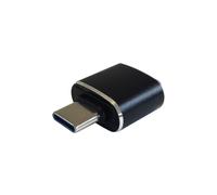 AISENS - Mini adaptador USB 3.1 Gen2 3A, tipo USB-C/M-A/H, Negro