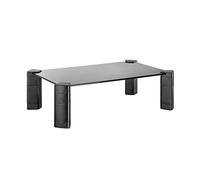 AISENS - MR01C-109 - Soporte Elevador Cristal para Monitor/PORTÁITIL, Negro