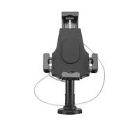 AISENS - MS1P02-111 - Soporte ANTIROBO DE SOBREMESA/Pared Ajustable (1 PIVOTE) para Tablet, Negro