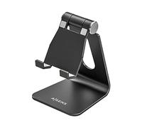 AISENS MS1PM-084 Soporte TAMAÑO M DE SOBREMESA Ajustable (1 PIVOTE) para TELEFONO/Tablet, Negro