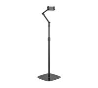 AISENS - MSF3P-301 - Soporte DE Suelo Universal Ajustable (3 PIVOTES) para Tablet, Negro