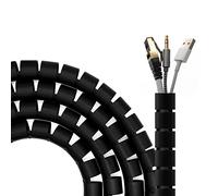 AISENS Organizador De Cable En Espiral 25mm. Negro. 2.0 m