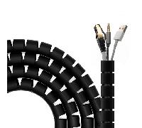 aisens organizador de cable en espiral 25mm negro 3.0 m