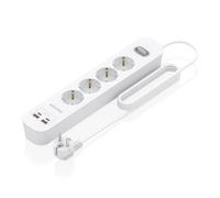 Regleta Aisens ASPS-2A2C12-W 4 Tomas 2 USB-A 2 USB-C con Protección e Interruptor