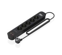 AISENS Regleta de Enchufes Multifuncion con 5 Tomas + Cargador PD3.0 20W 2xUSB-C