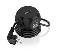 Aisens regleta de enchufes sobremesa multifuncion con 3 tomas + 2xusb-