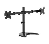 Aisens soporte de mesa con peana eco giratorio e inclinable para monitor/tv 10kg (3 pivotes, 2 brazos) de 17-32, negro