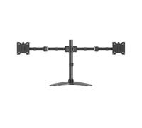 AISENS - Soporte de Mesa Con Peana Eco Giratorio e Inclinable para Monitor/TV 20kg (3 Pivotes, 2 Brazos) de 17""-35"", Negro