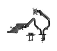 Aisens Soporte De Mesa Contrapeso Giratorio E Inclinable Para Portatil Y Monitor / Tv 8kg De 17-32" - Negro